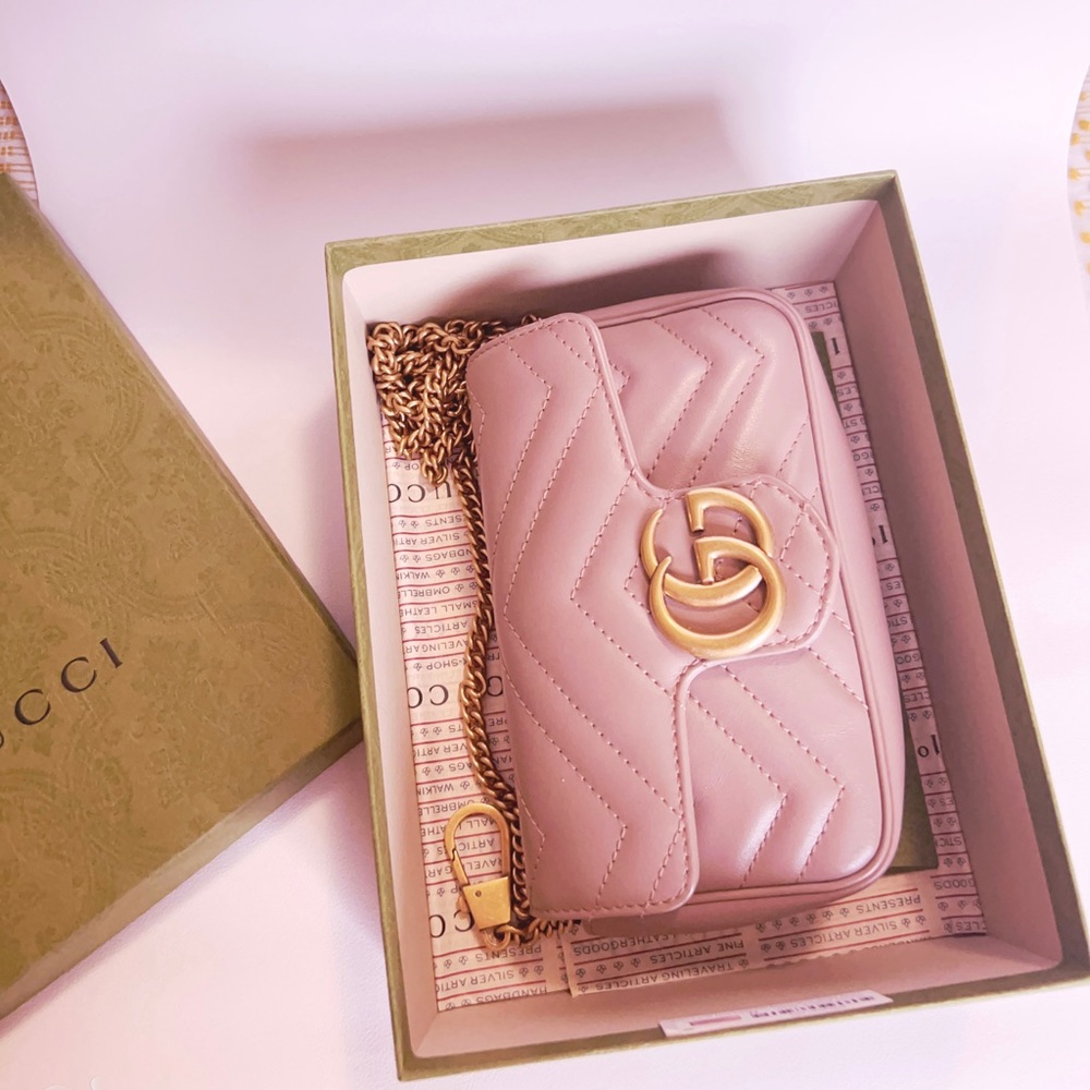New Gucci GG Marmont super mini bag